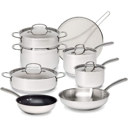 Goodful Classic Stainless Steel 12-Piece Cookware Set