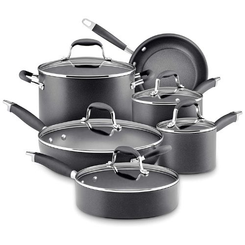 Anolon Advanced Hard-Anodized Nonstick Cookware Pots and Pans Set