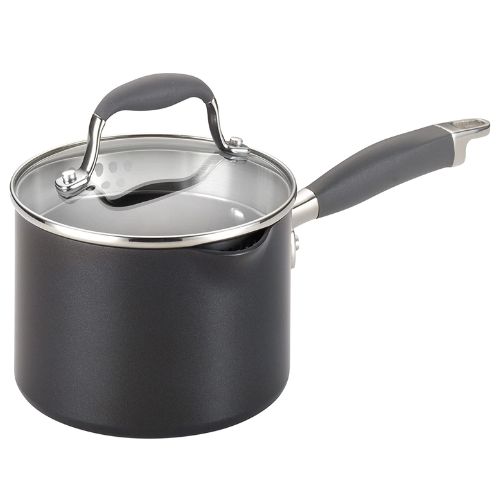 Anolon Advanced Hard Anodized Nonstick Sauce Pan/Saucepan with Straining and Lid