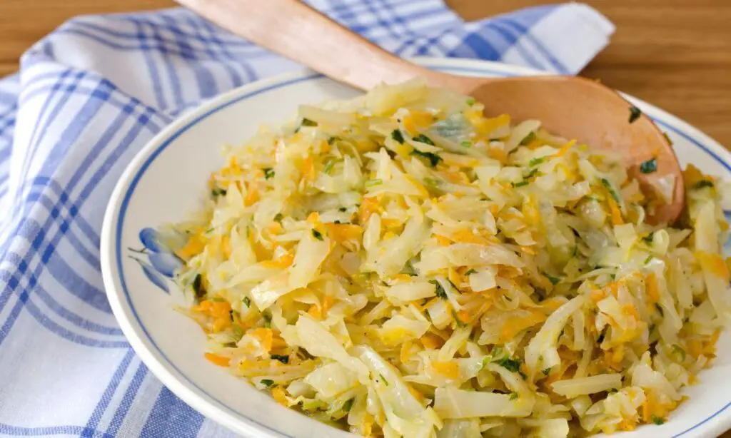 Roast Cabbage With Tarragon And Pecorino Cheese.